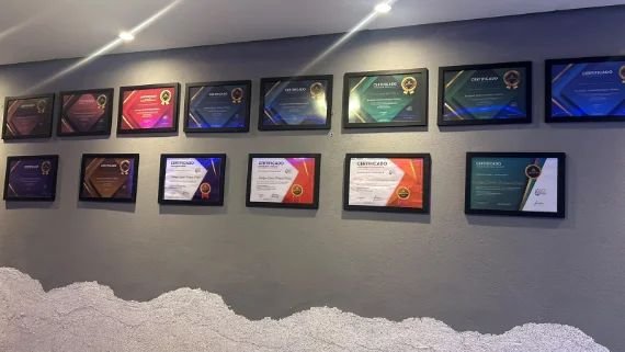 Detalhe do espaço de atendimento